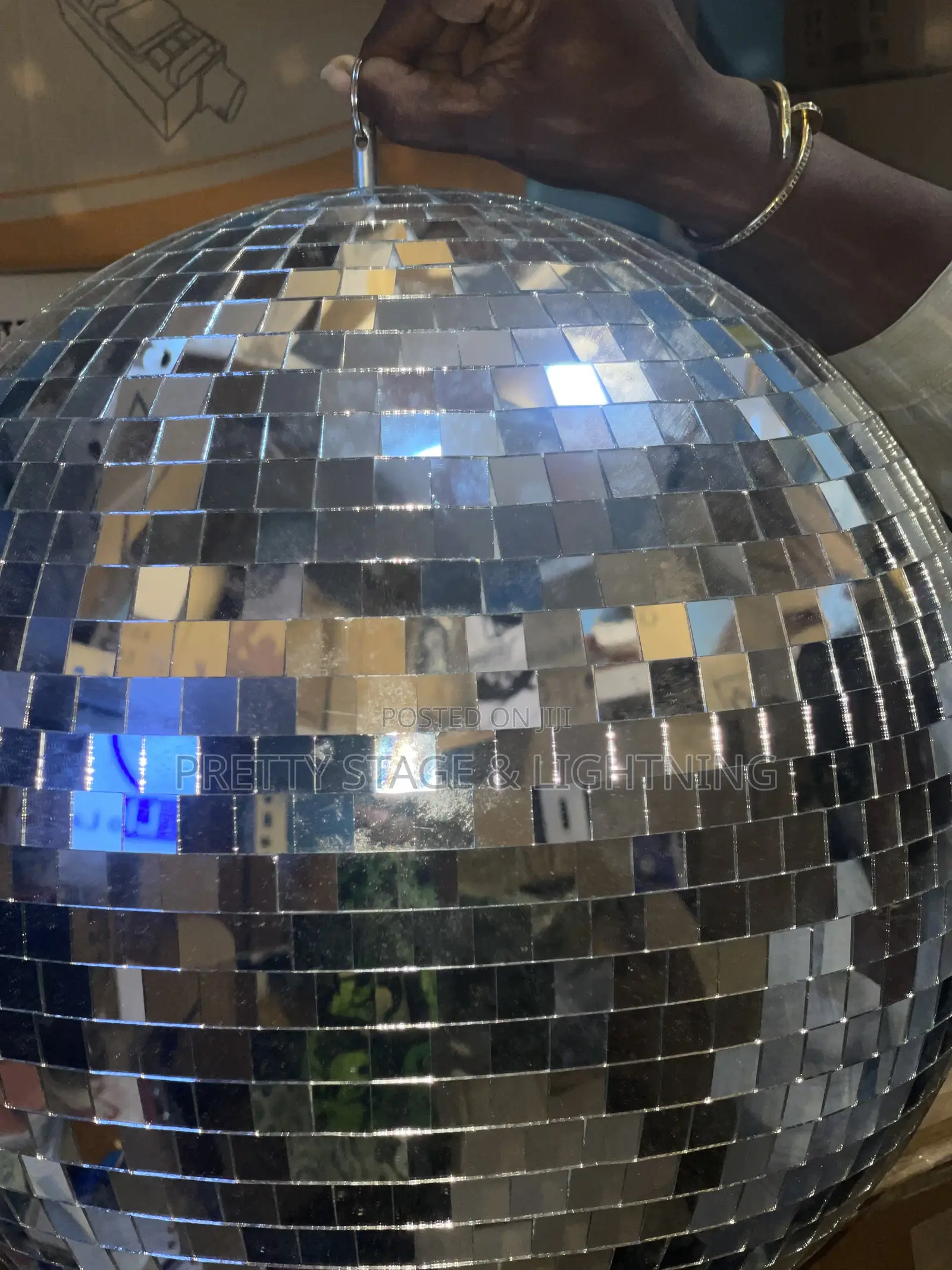 Mirrored Disco Ball Stage Light