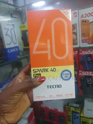 New Tecno Spark 40 Pro 128 GB Black