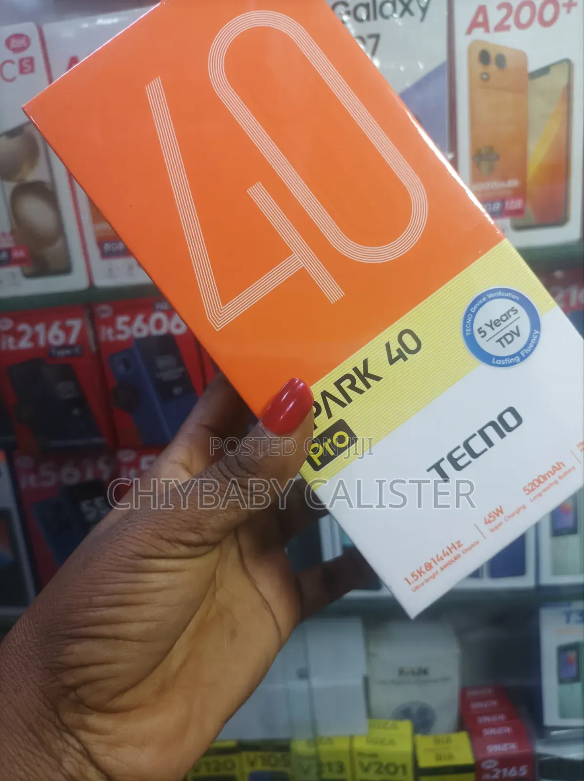 New Tecno Spark 40 Pro 128 GB Black