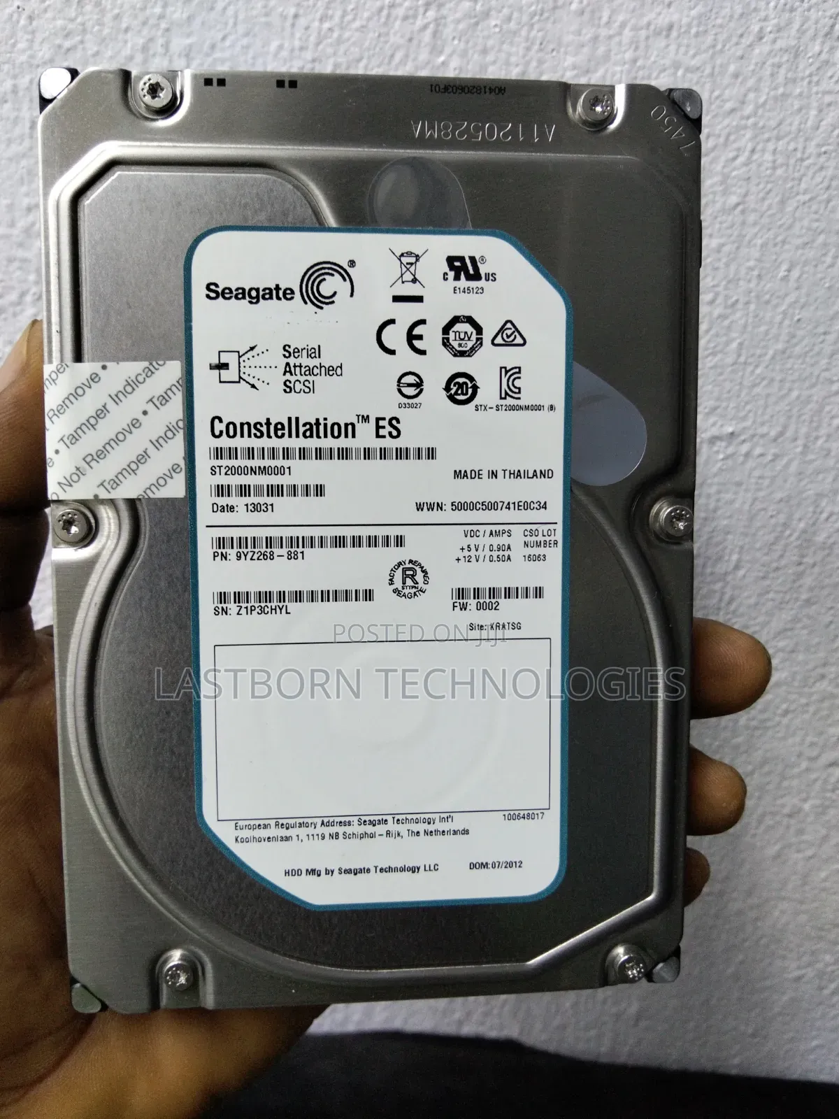 2TB SAS 3.5 Server Hard Drive