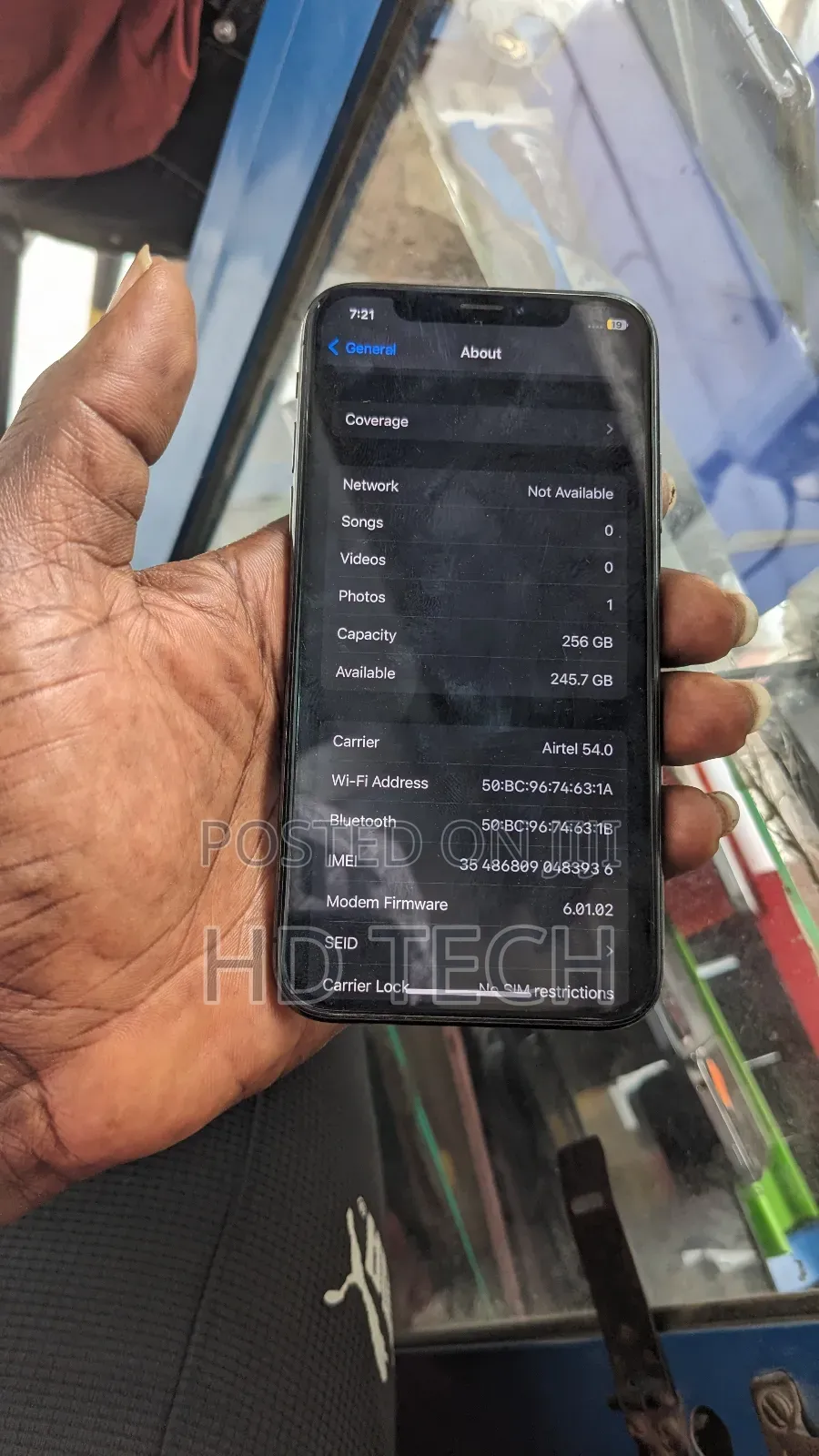 Apple iPhone X 256 GB Black