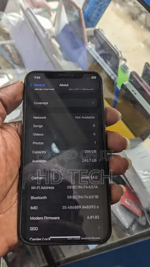 Apple iPhone X 256 GB Black
