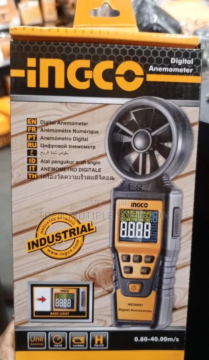 Ingco Digital Anemometer (Model HETAN01)