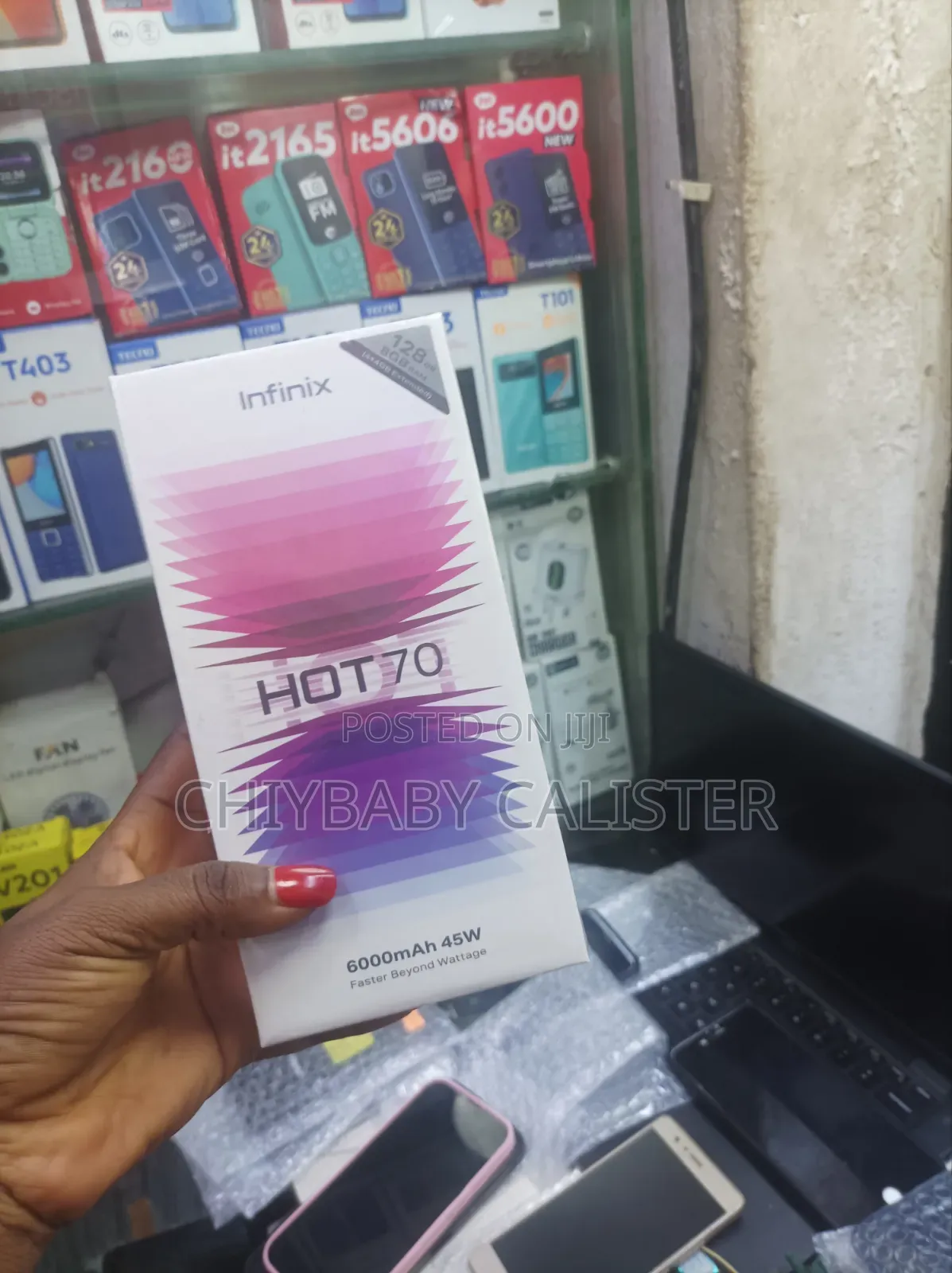 New Infinix Hot 70 128 GB Black