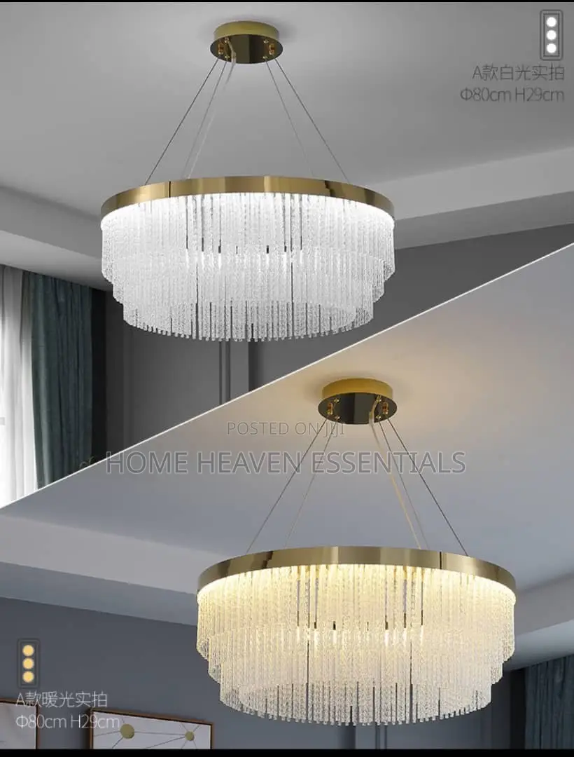 Moden Led Twisted Crystal Ceiling Chandelier