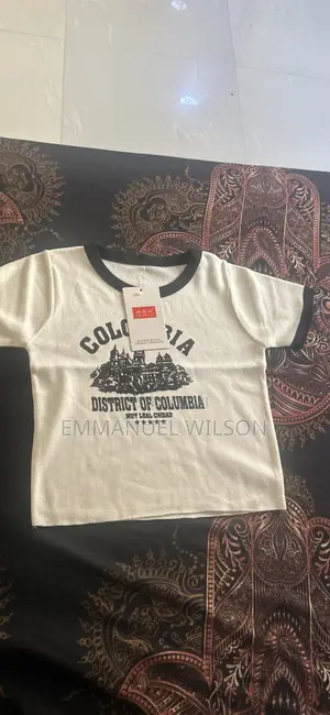 White Short-Sleeved Ringer T-Shirt