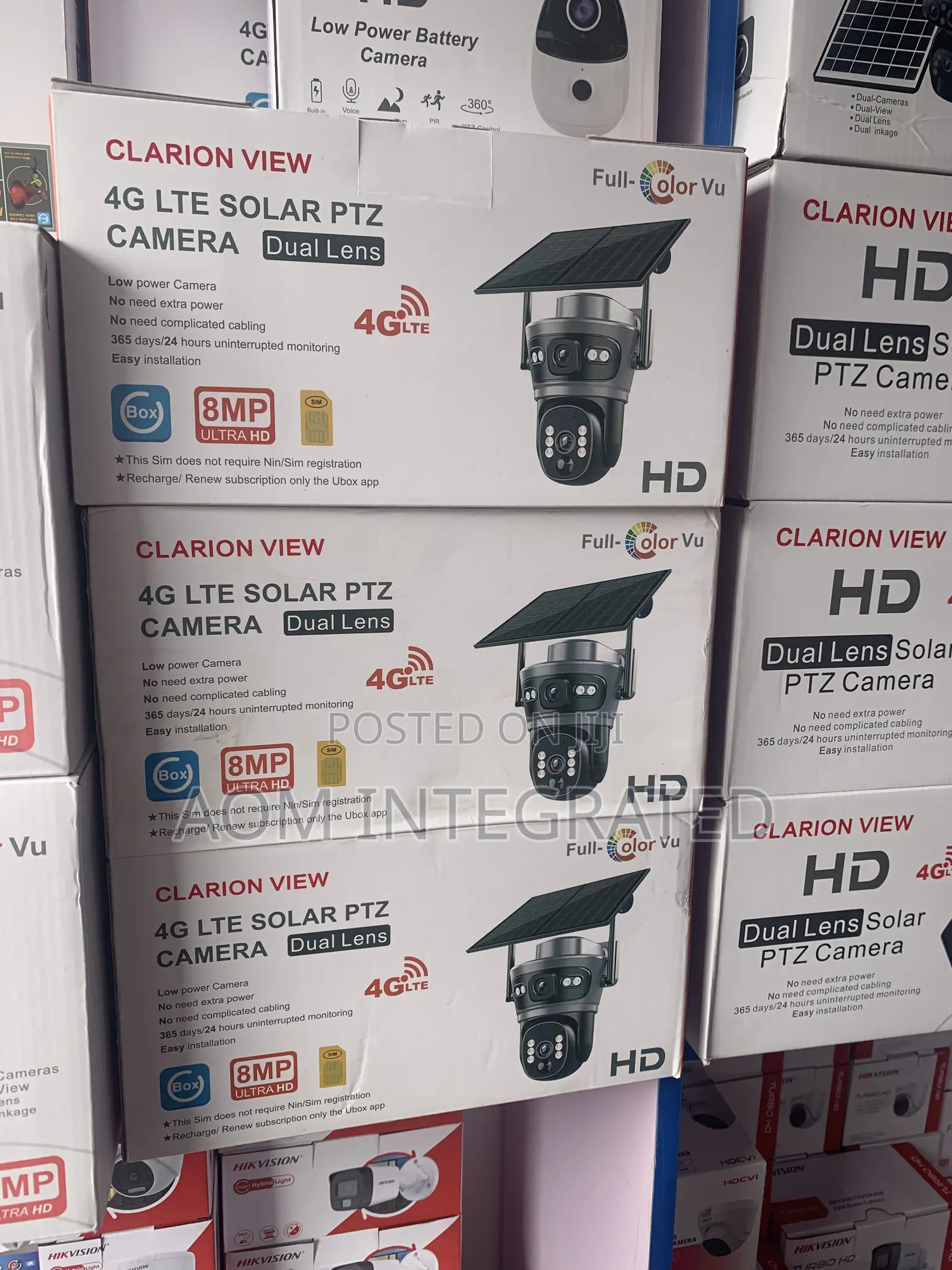 Ubox Double Lens Solar Camera
