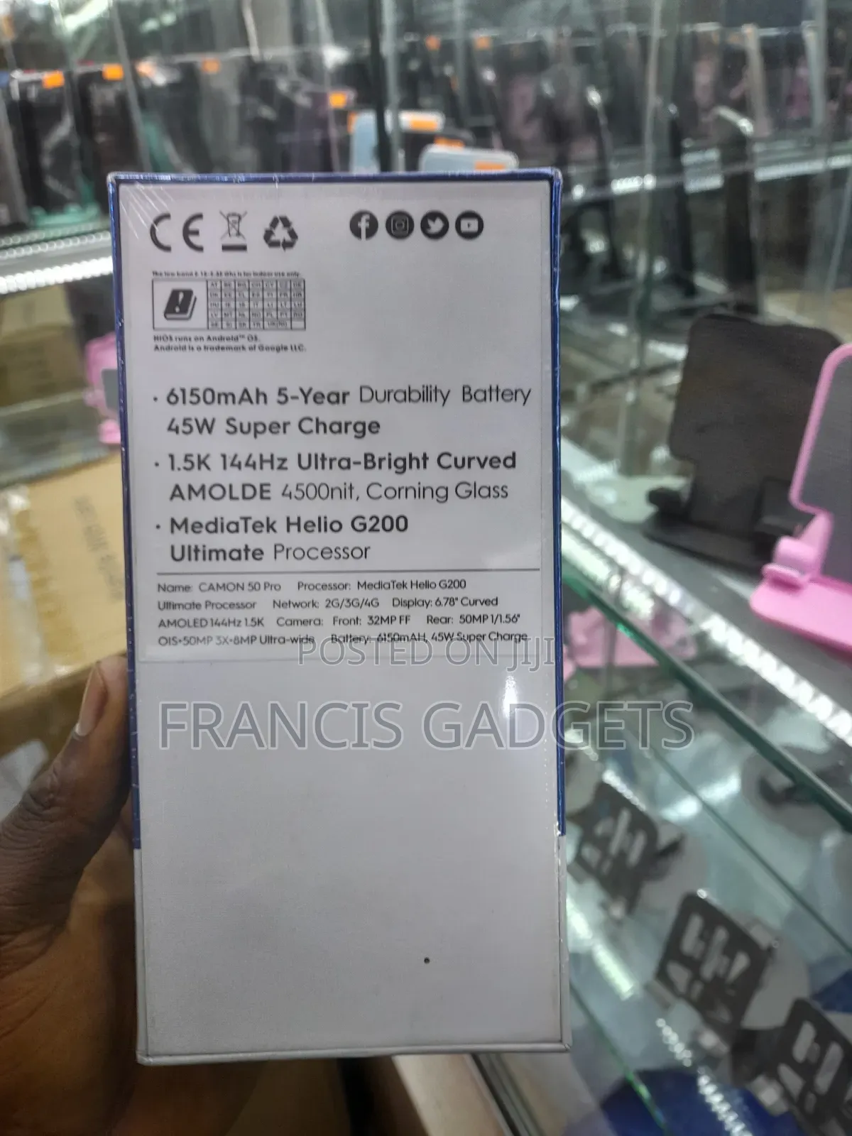 New Tecno Camon 50 Pro 256 GB