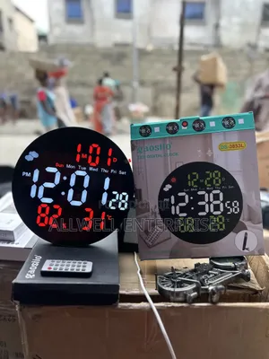 Round Led Wall Clock With Remote