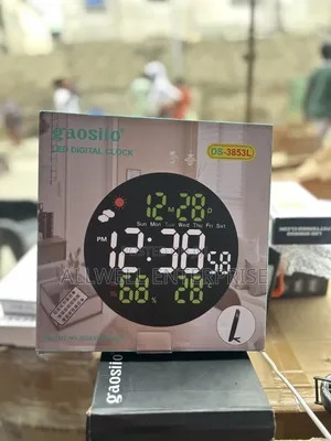 Round Led Wall / Desk Clock With Remote