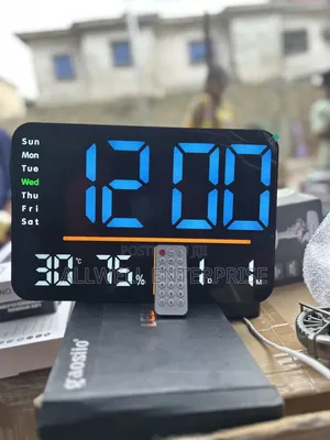 Large Led Wall Clock With Remote