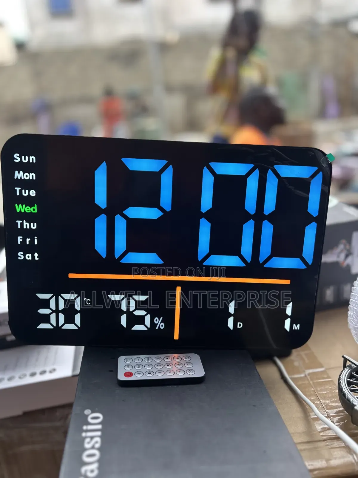 Large Led Wall Clock With Remote