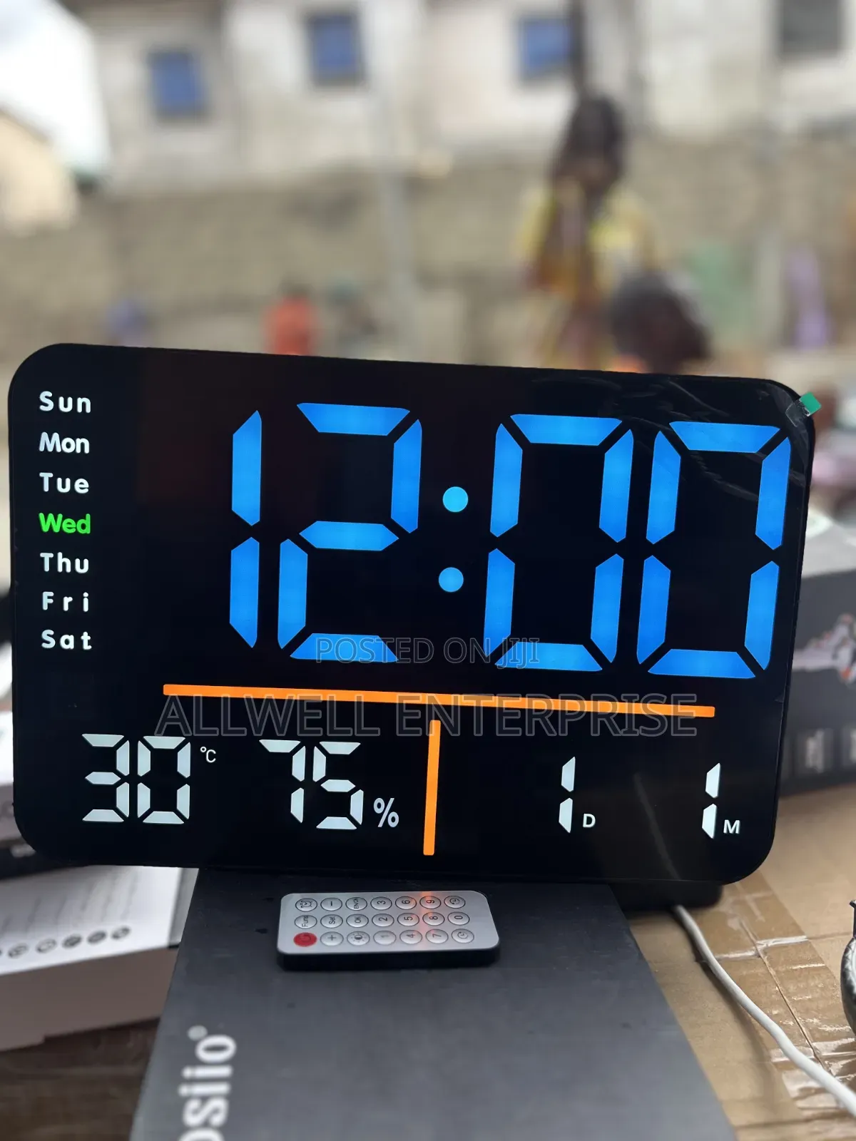 Large Led Wall Clock With Remote