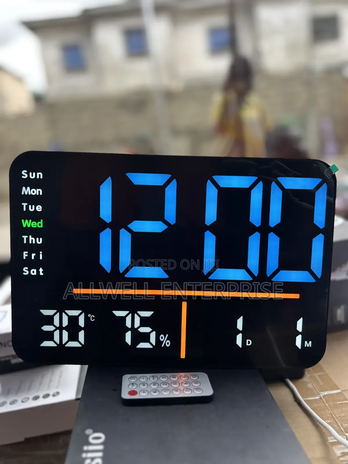 Large Led Wall Clock With Remote