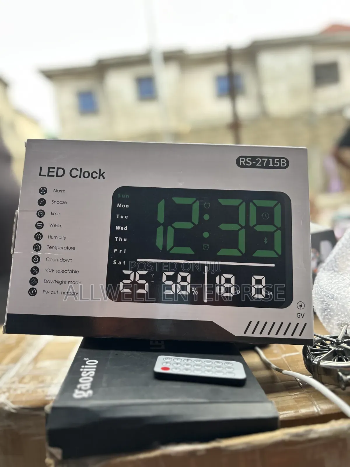 Large Led Wall Clock With Remote