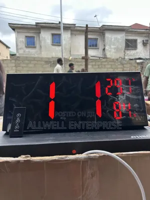 Led Desktop Clock With Temperature and Humidity