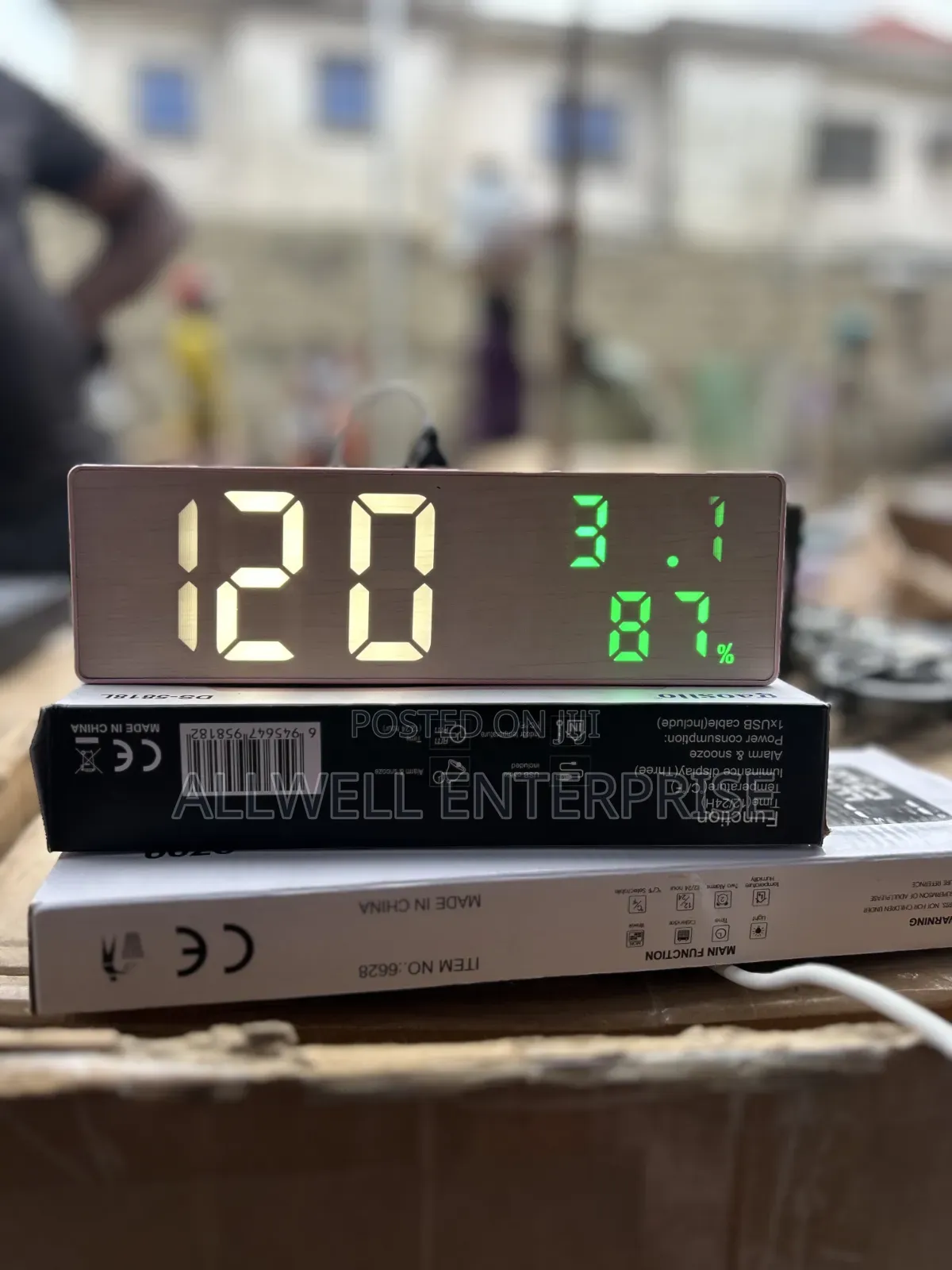 Mirror Led Desktop Clock With Alarm
