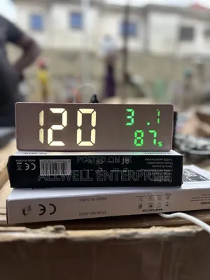 Mirror Led Desktop Clock With Alarm
