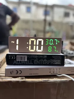 Mirror Led Desktop Clock With Alarm