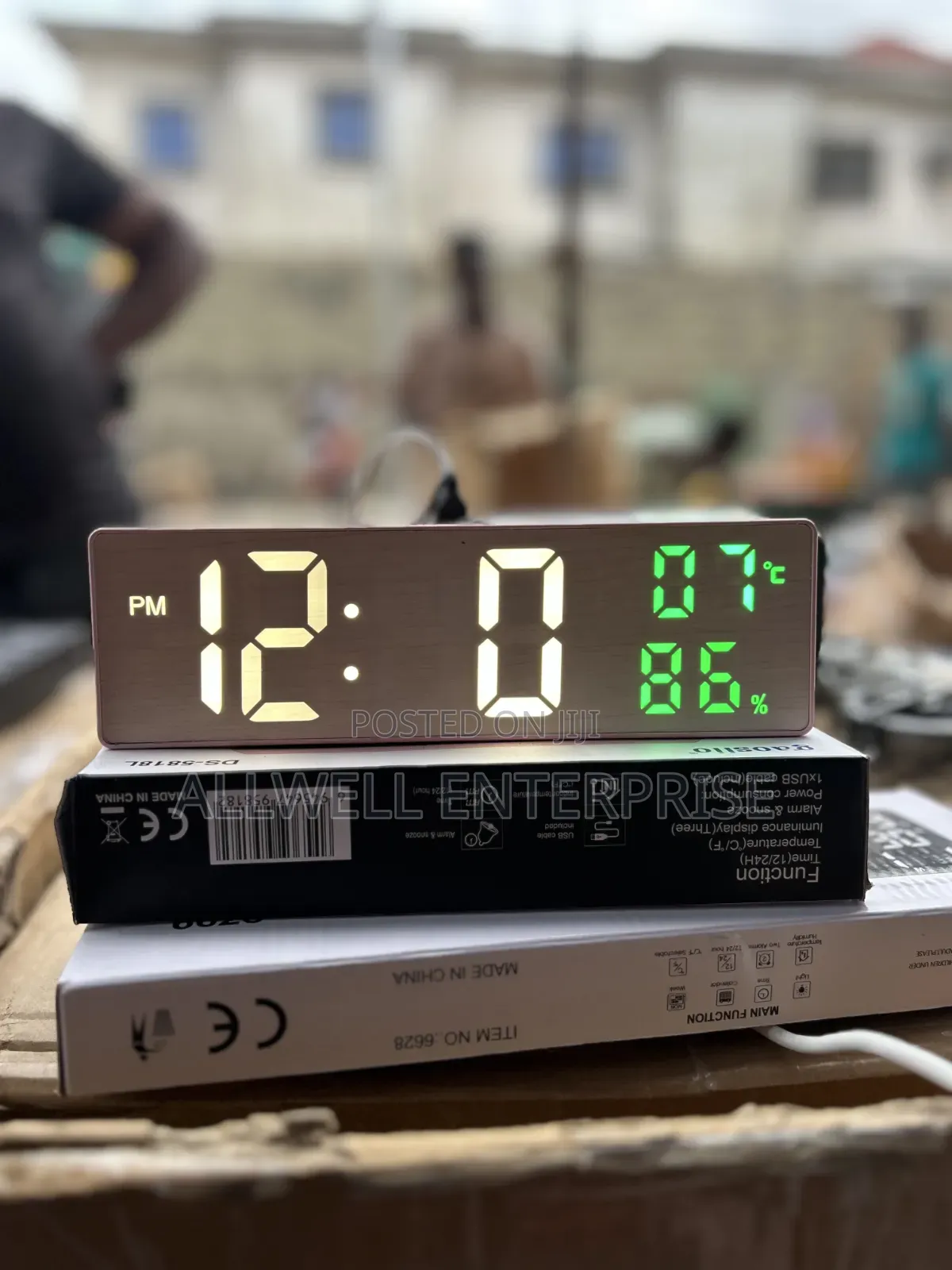Mirror Led Desktop Clock With Alarm