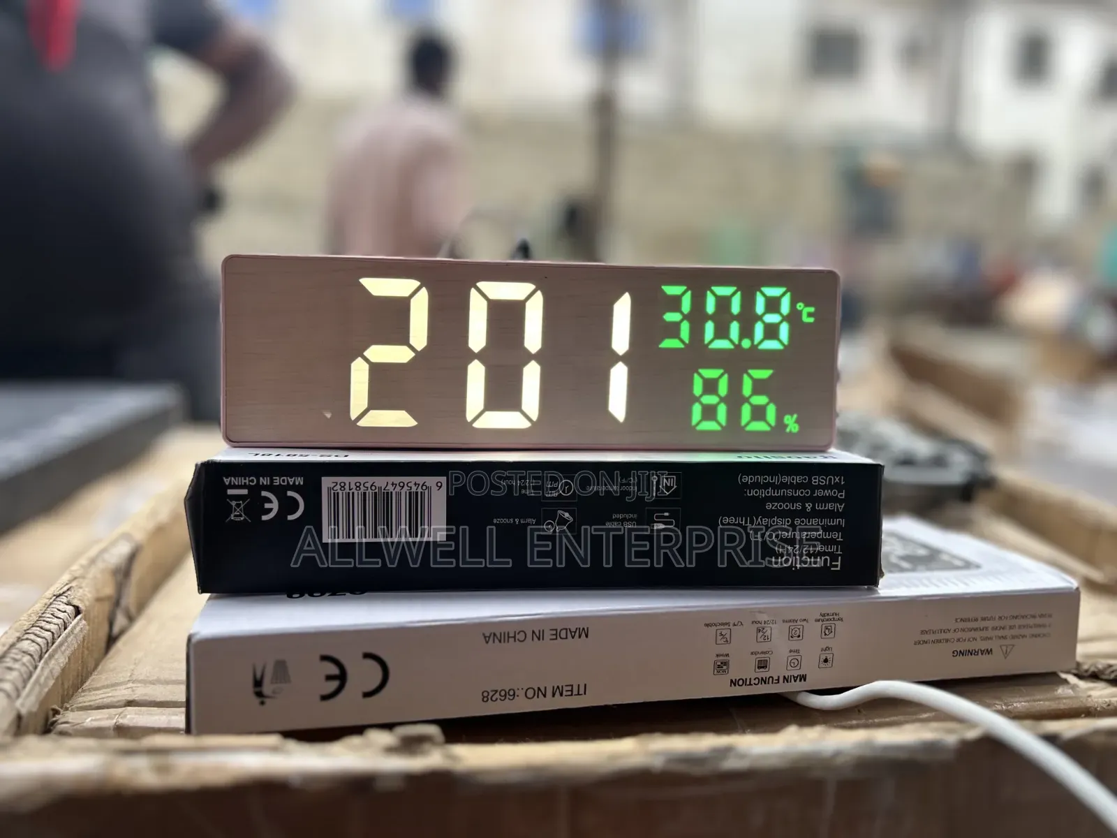 Mirror Led Desktop Clock With Alarm