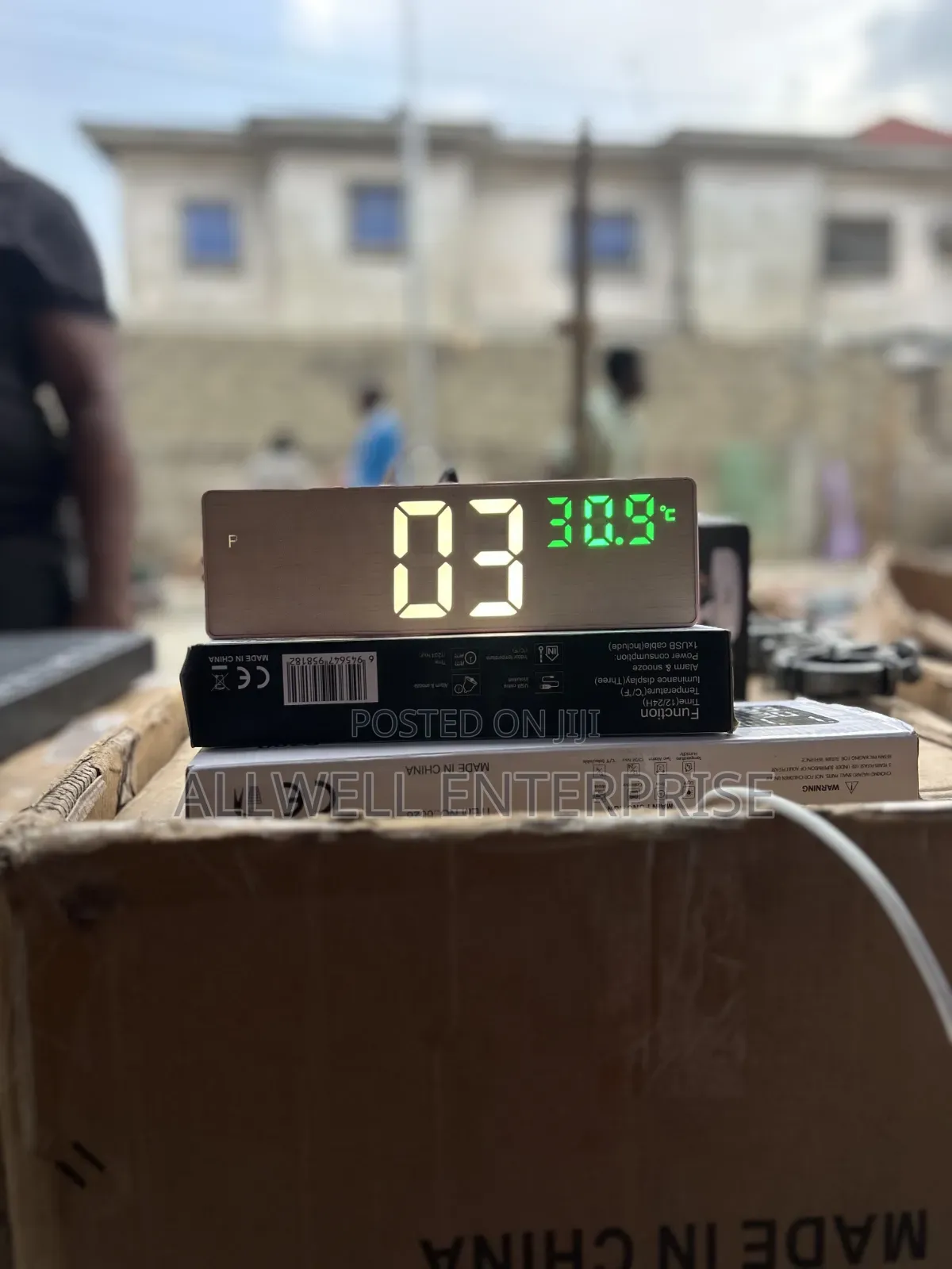 Mirror Led Desktop Clock With Alarm