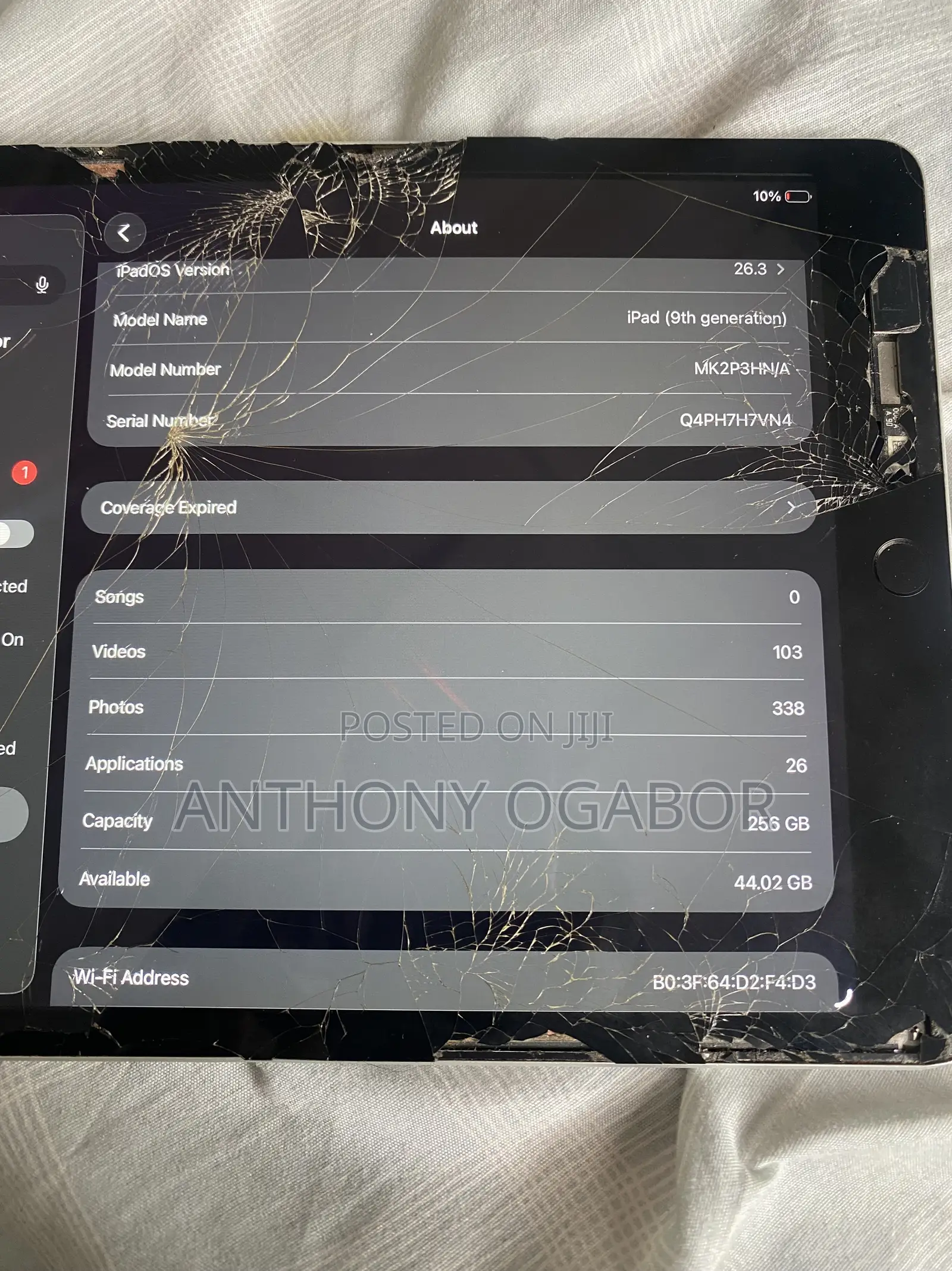 Apple iPad 10.2 (2021) 256 GB Gray