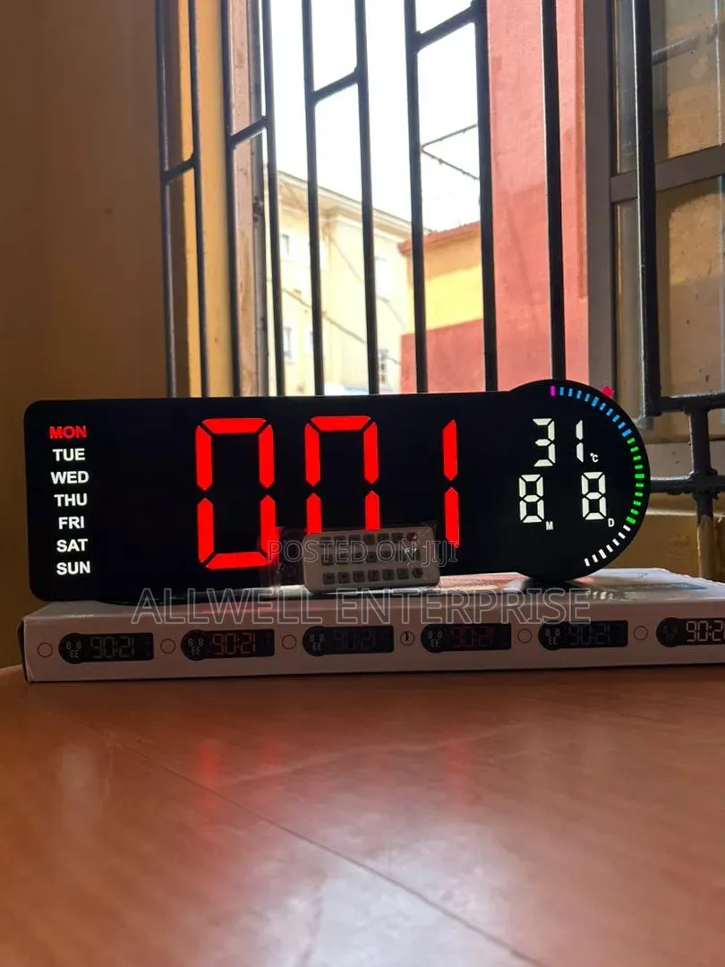 Led Desktop Clock 6628