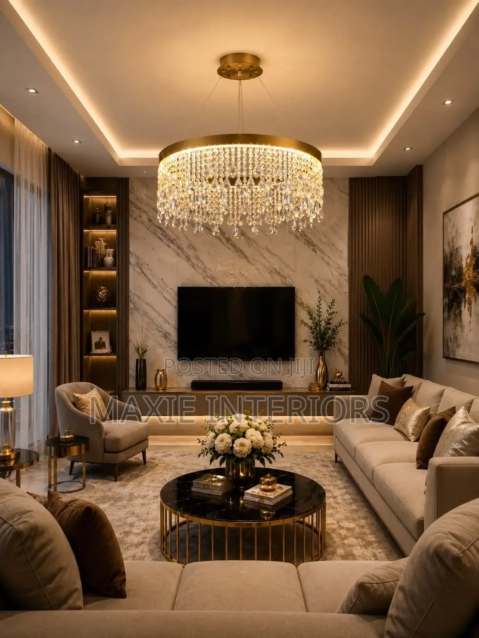 Luxury Crystal Creative Living Room Crystal Chandelier