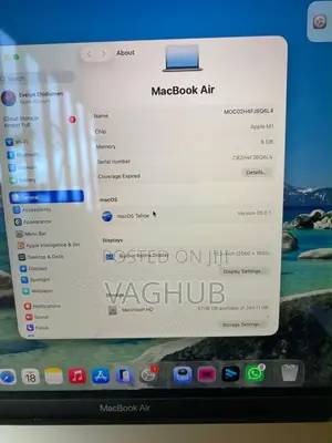Laptop Apple MacBook Air 2020 M1 8GB Apple M1 SSD 256GB