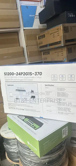BDCOM 24 Poe 100m Poe + 2 Port Gigabit RJ45+ 1 Port Gigabit SFP