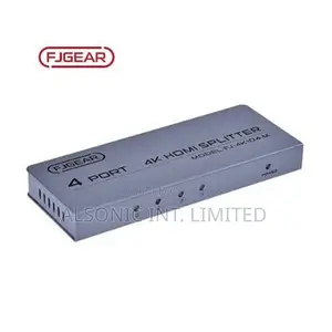 FJGEAR Durable HDMI Splitter 1 in 4 Out HDMI 1.4