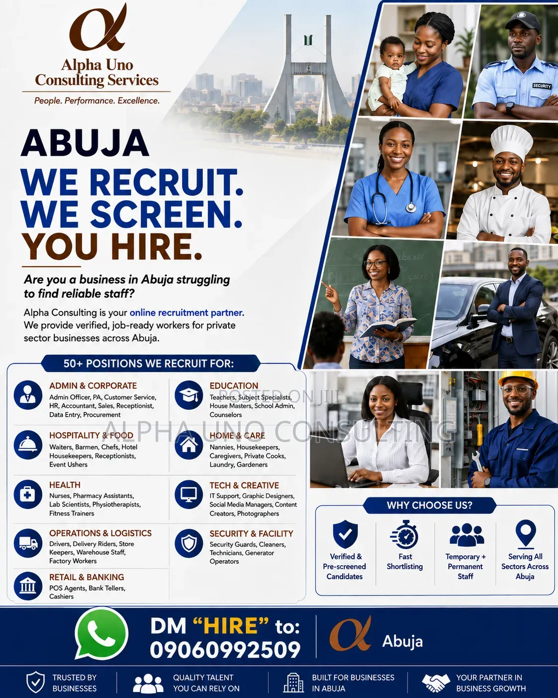 Professional Staff Recruitment Agency: Office, Hotel, Domestic, Etc