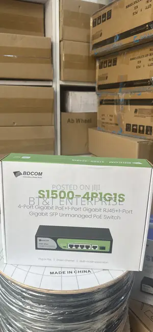 BDCOM 4 Port Gigabit Poe + 1 Port Gigabit Rj45+1 Port Gigabit SFP