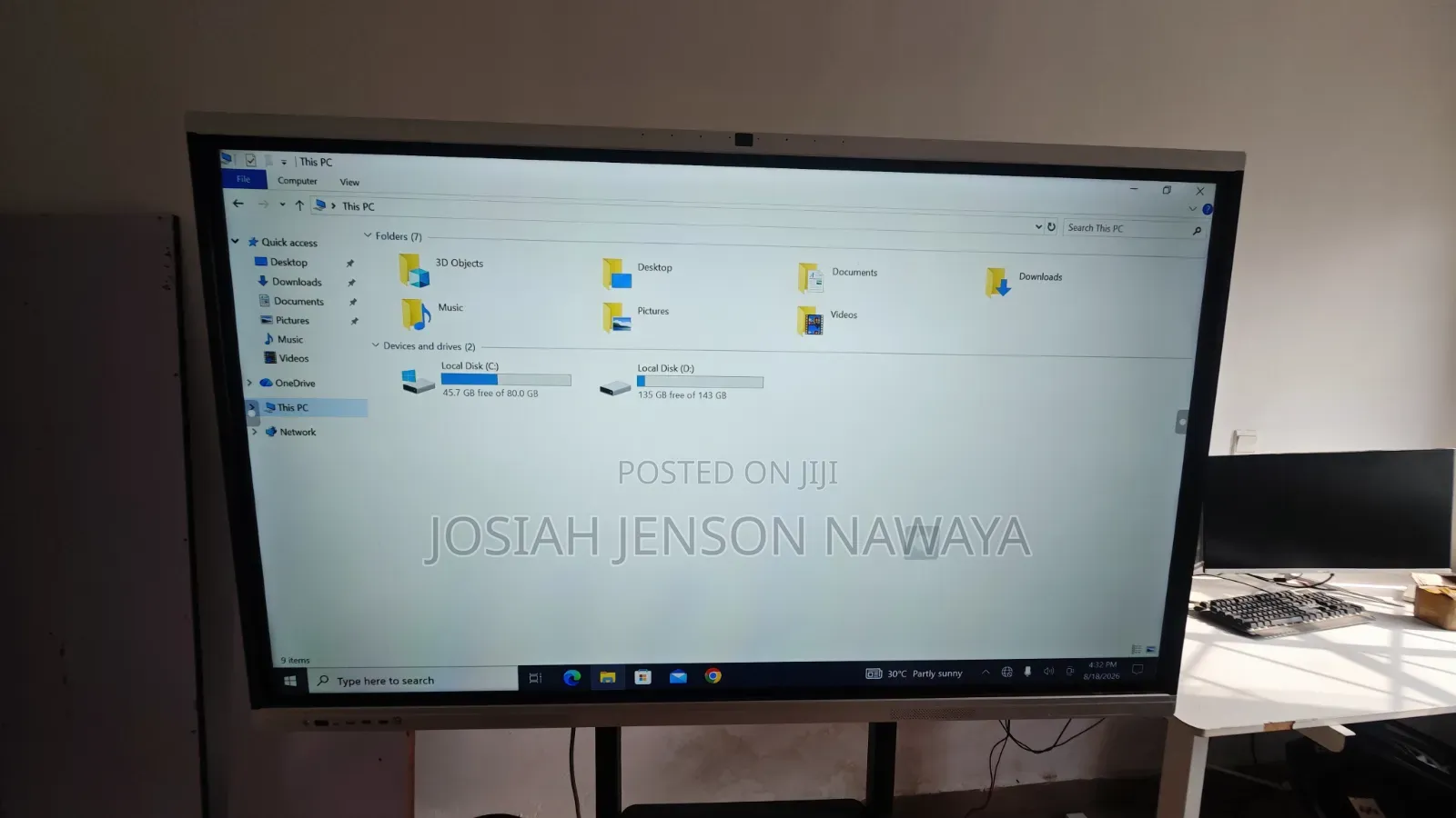 65" Interactive Smart Digital Board and Display