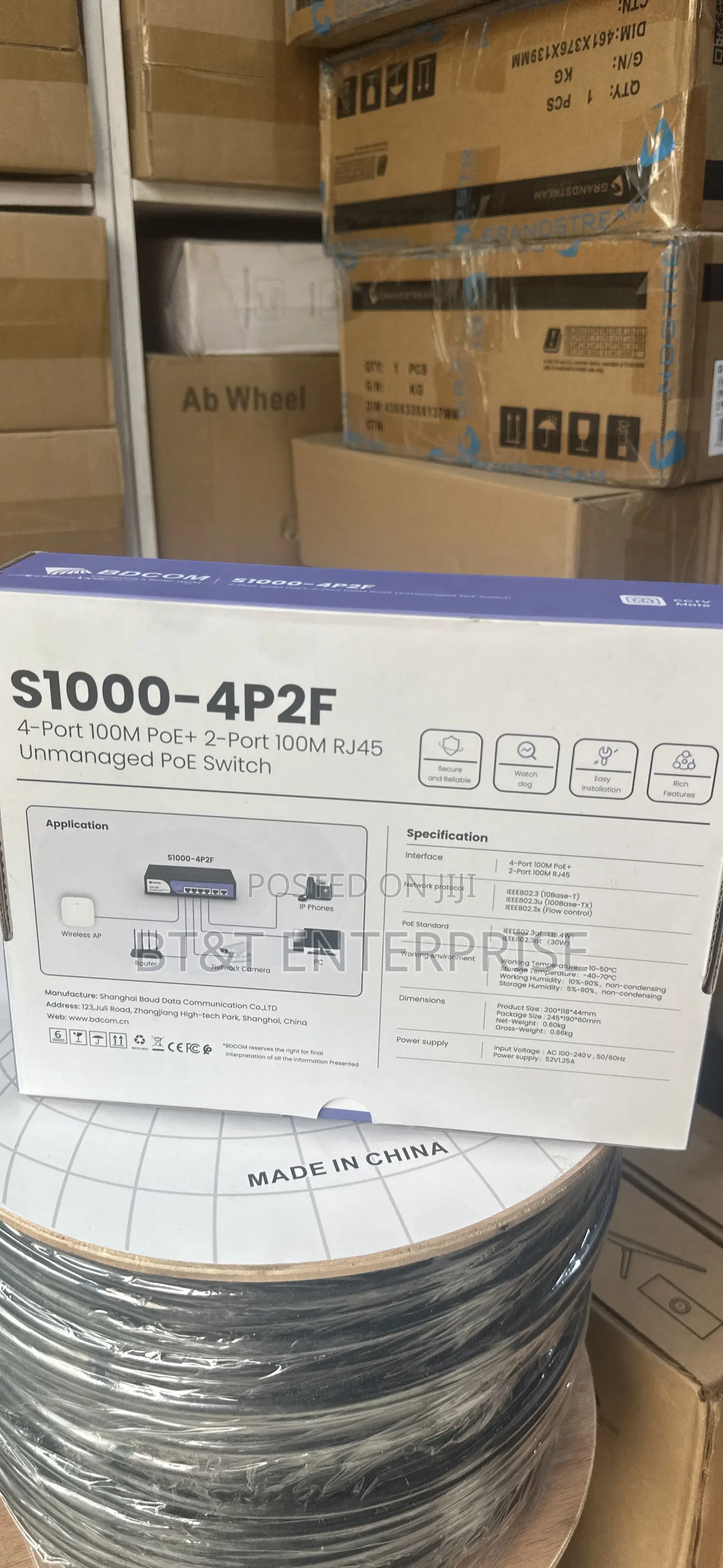 BDCOM 4 Port 100m Poe + 2 Port 100m Rj45