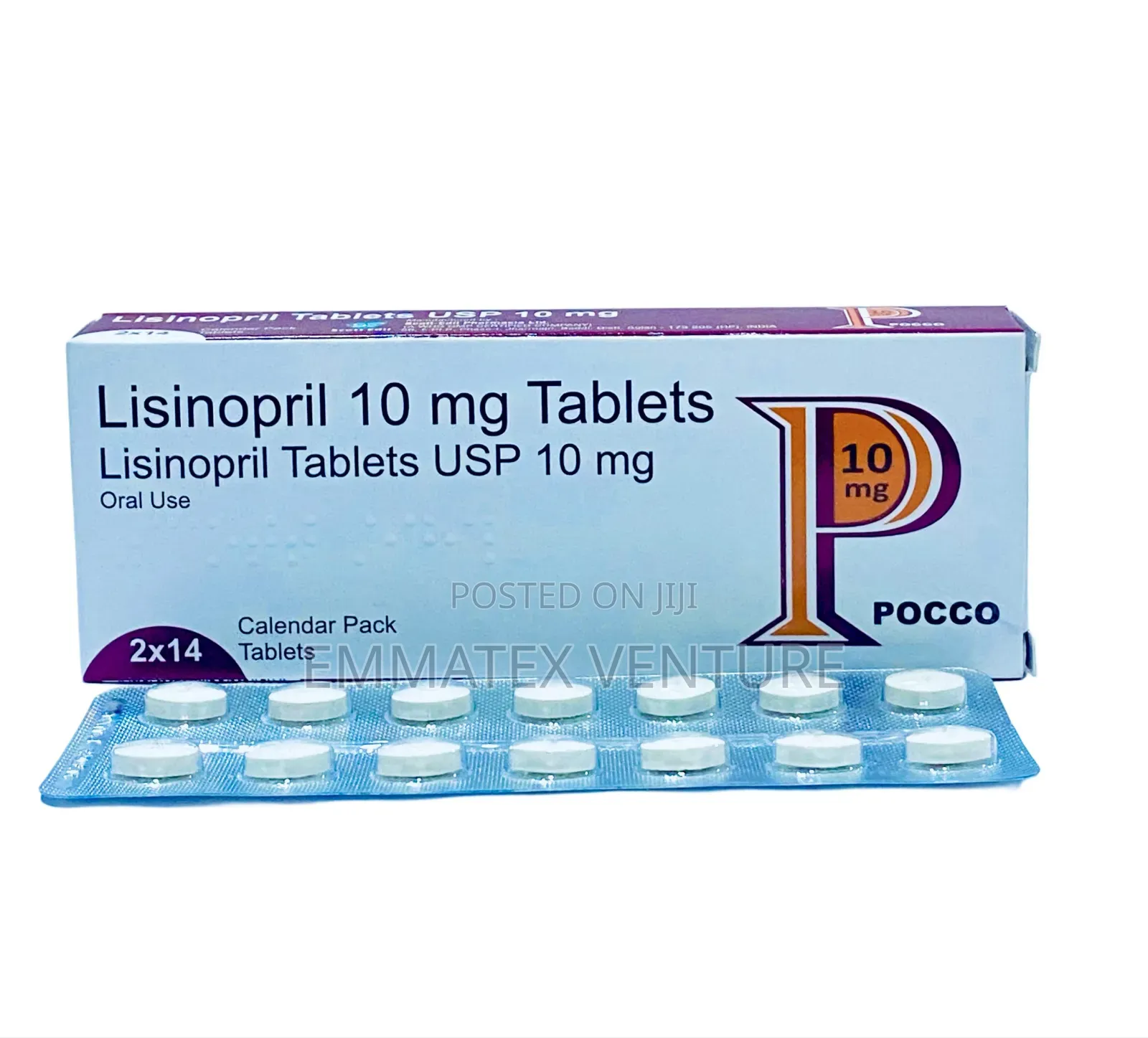 Pocco Lisinopril 10mg Tablet X28