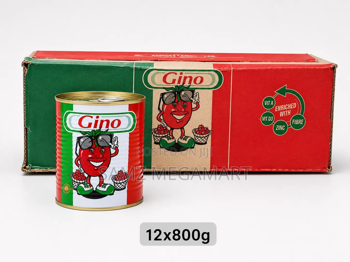 Gino Tomato Paste 12x800g