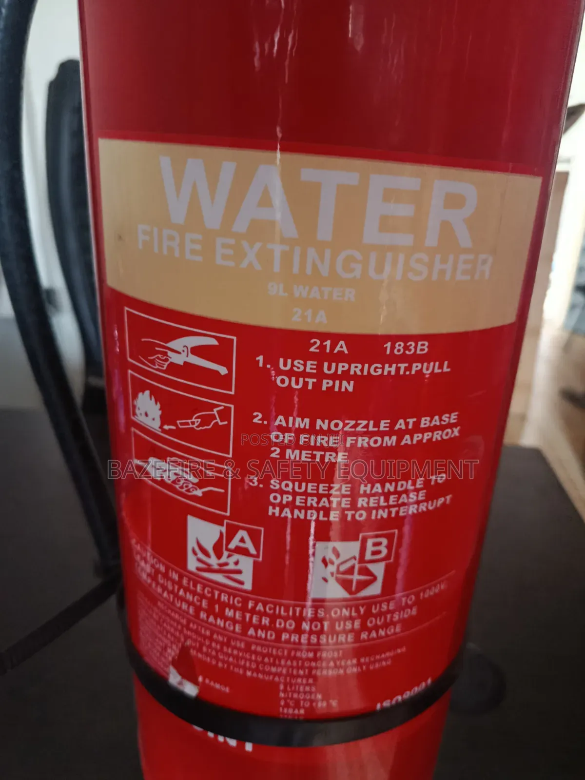 9Liter Water Fire Extinguisher
