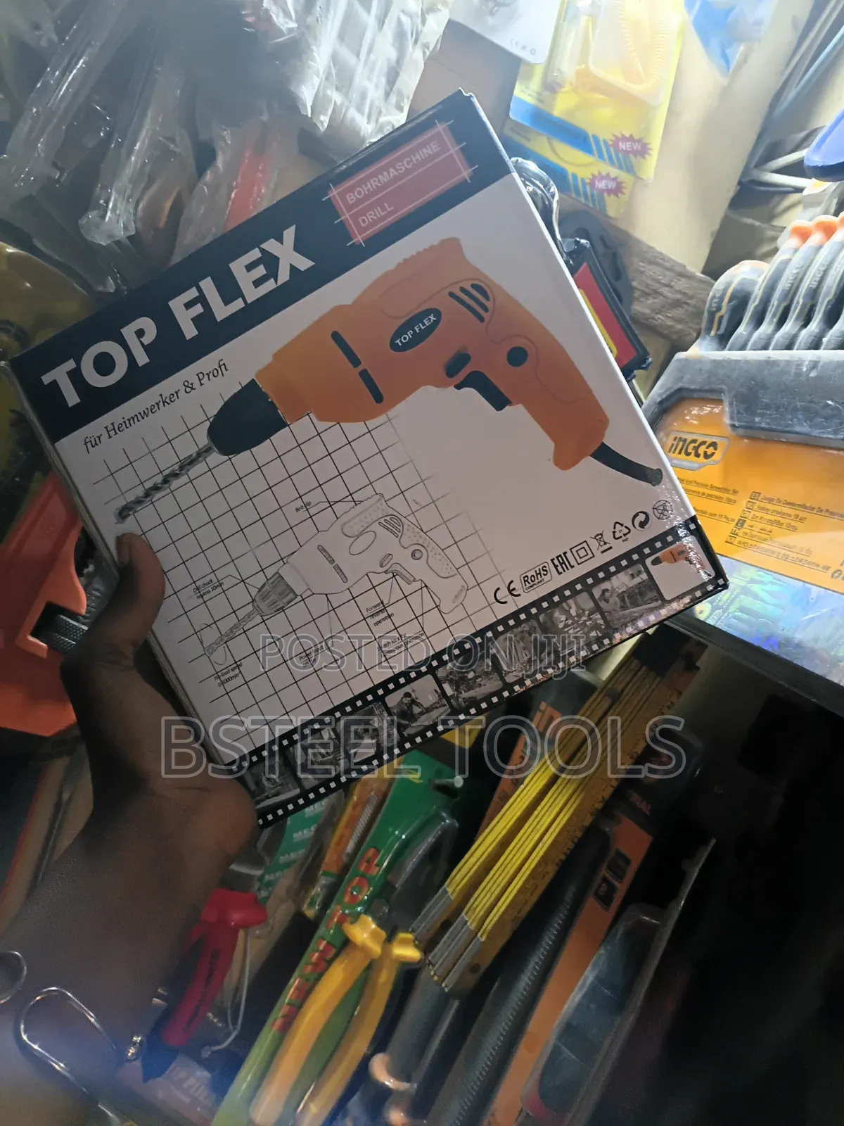 TOPFLEX 10mm Electric Drill – Professional Power Drill