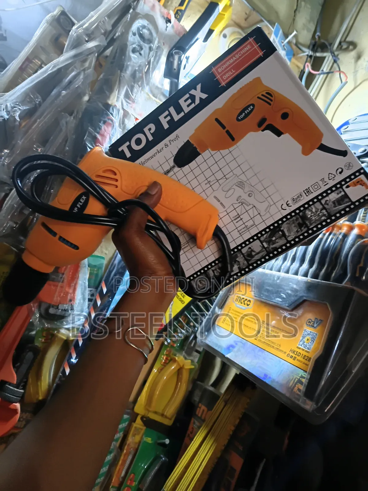TOPFLEX 10mm Electric Drill – Professional Power Drill