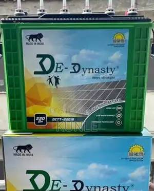 De Dynasty 220Ah 12V Tubular Battery