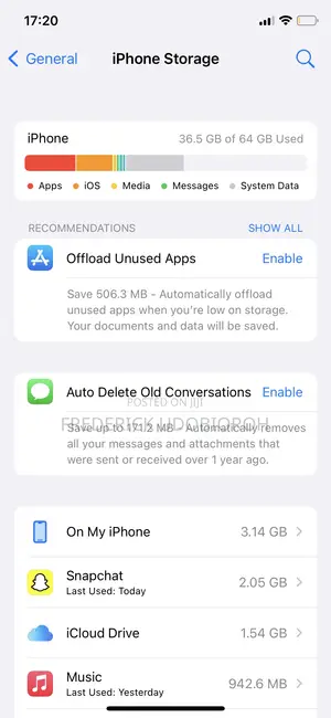 Apple iPhone X 64 GB Black