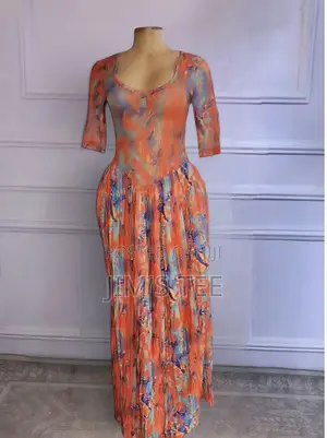 Multi Colour Flarred Gown