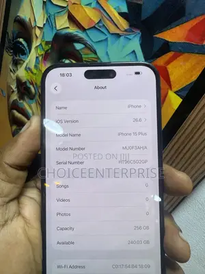 Apple iPhone 15 Plus 256 GB Black