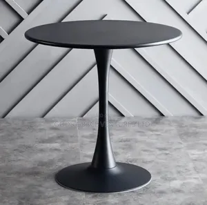 Black Round Table for Bars and Restaurants