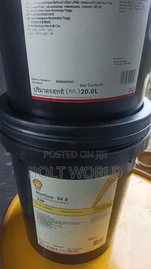 Shel Morlina S4 B 220 Advanved Synthetic Bearing Oil 20l