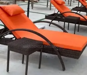 Rattan Poolside Sun Lounger With Umbrella