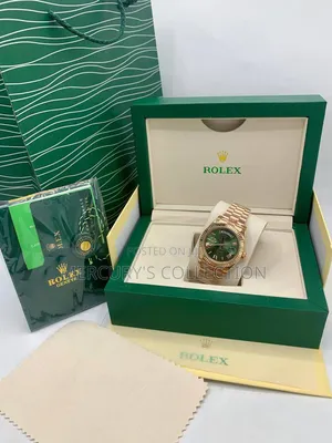 Rolex Datejust 41 Green Dial Gold-Tone Watch