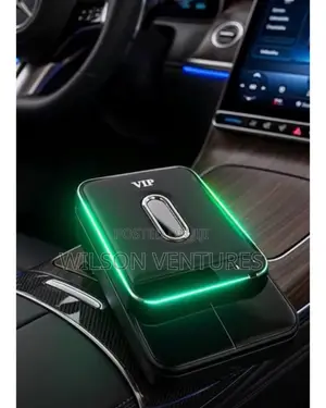 7 Color LED Car Arm Rest Cover With Tissue Box